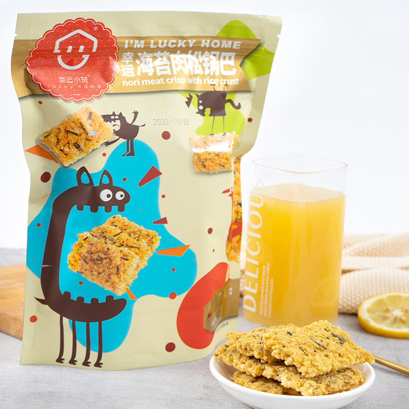 幸运小筑锅巴海苔川味五合一大礼包 幸运小筑膨化食品