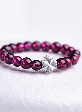 SHAHD晶字塔天然紫牙乌石榴石戒指女水晶宝石指环 饰品