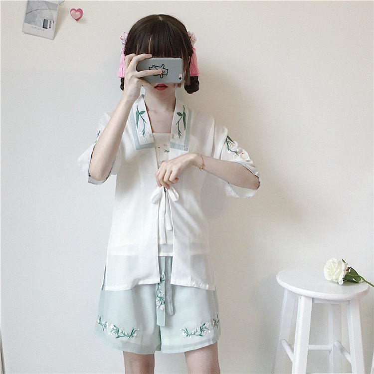 中国风古装夏季仙气飘逸学生汉服 琉璃梦民族服装/舞台装