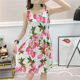 Liulimeng cotton silk floral dress rayon