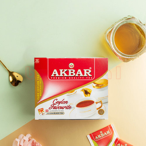 Sri Lanka AKBAR imported Alpine Ceylon Black Tea 50 Teabags - 图0