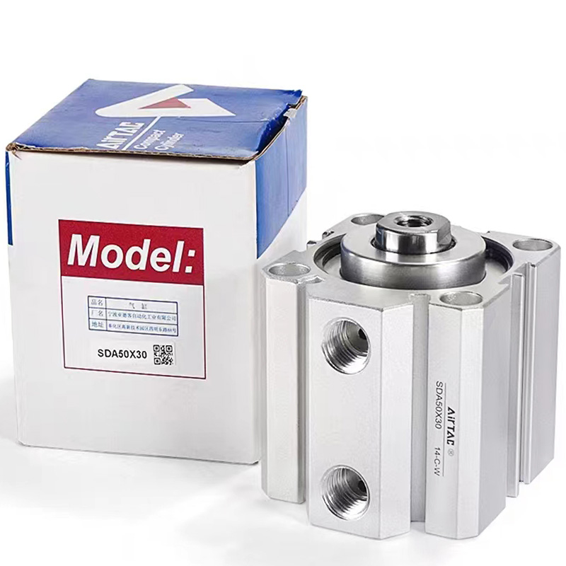 亚德客SDA16X50/12X30X25X20/32X40X50/63X75X80X100X125薄型气缸 - 图3