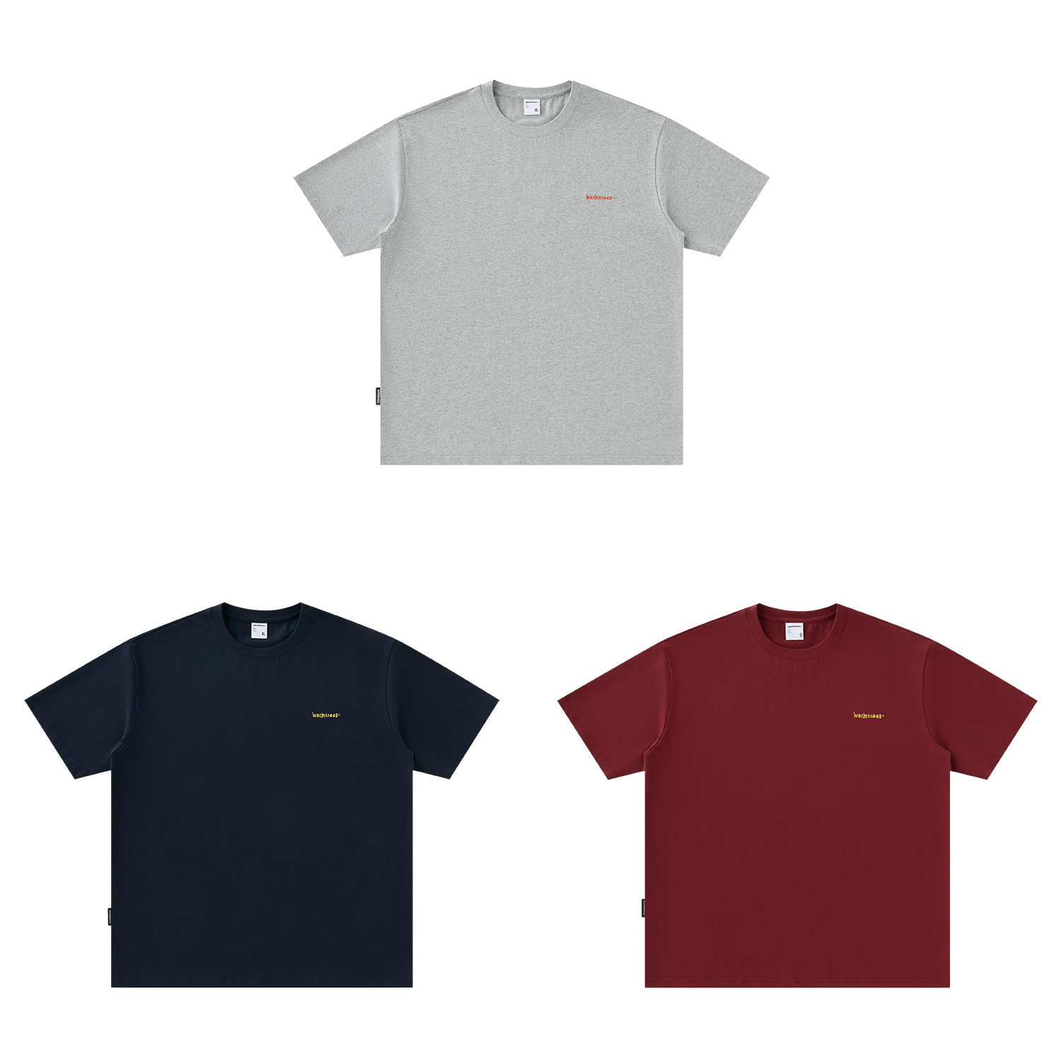 warmtrees小又小寸系列趣味表情包发泡印花短袖T恤2026年新款