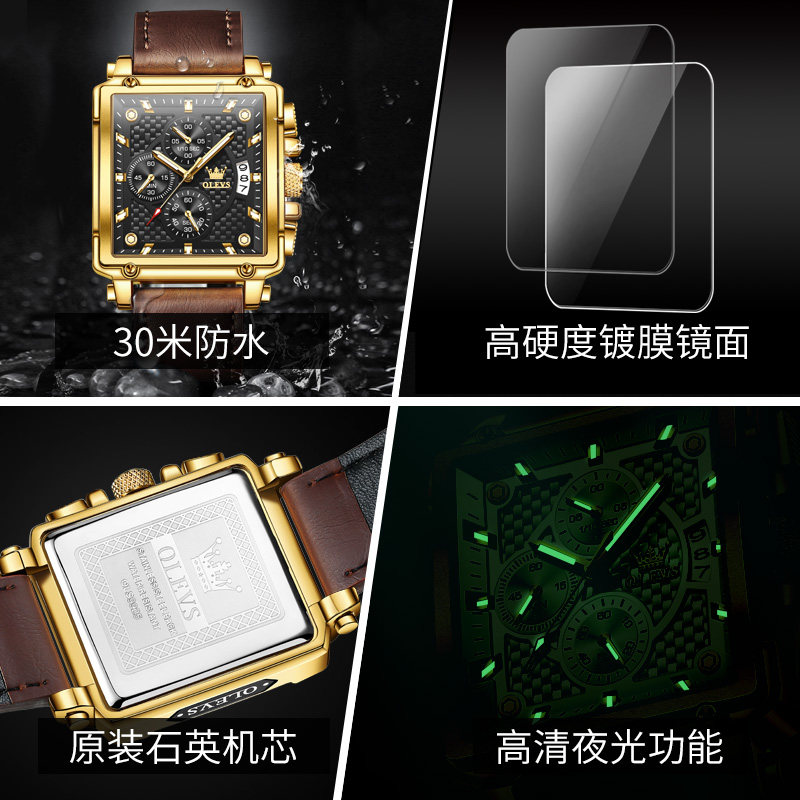 瑞士认证正品牌男士全自动机械表 酩酊国产腕表