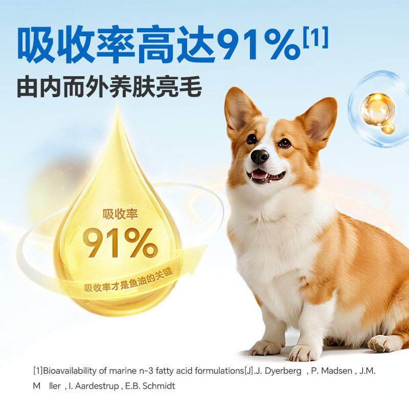 红狗鳀鱼油omega3深海鱼油宠物鱼油狗狗专用卵磷脂柯基犬223ml,淘宝优惠券,粉丝福利购,淘宝优惠卷