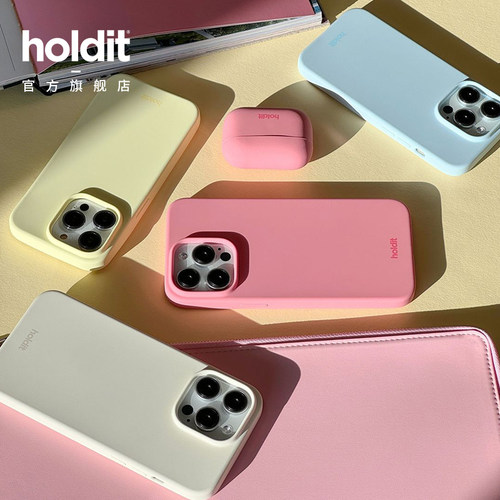 holdit液态硅胶Silicone手机壳适用苹果iPhone18/17/16/15/Pro/Max/plus/Air保护套硬壳简约时尚全包轻薄 - 图3