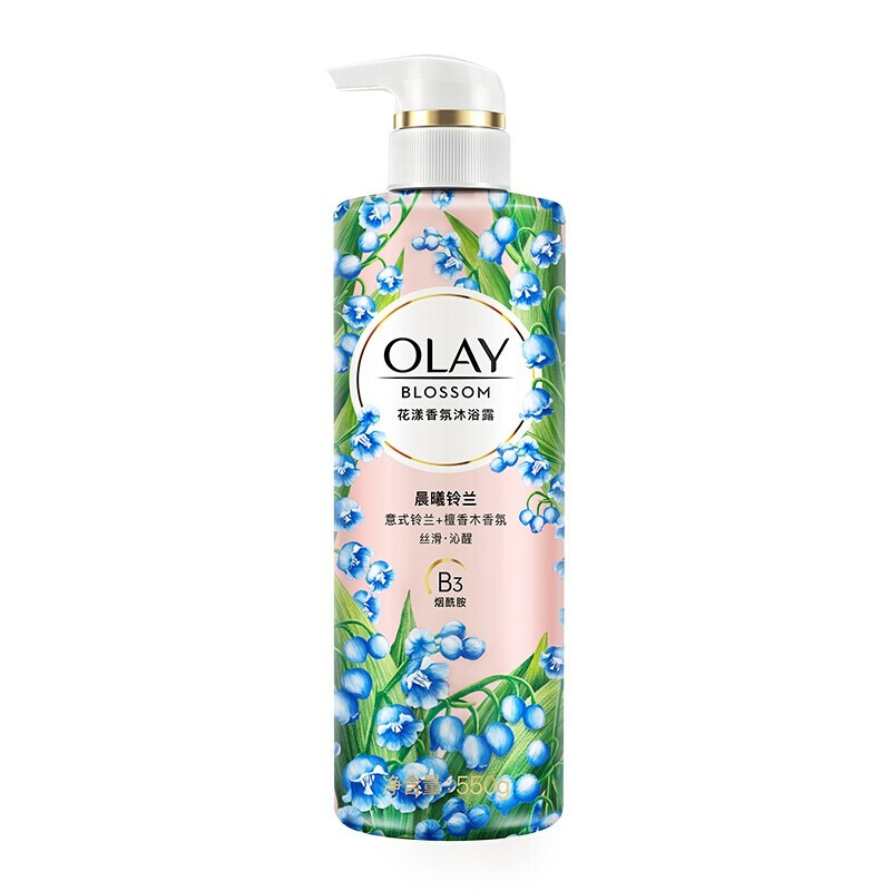 雄天伟宇居家日用专营店olay官网沐浴露女晨曦铃兰550g烟酰胺香氛沐浴乳液玉兰油3