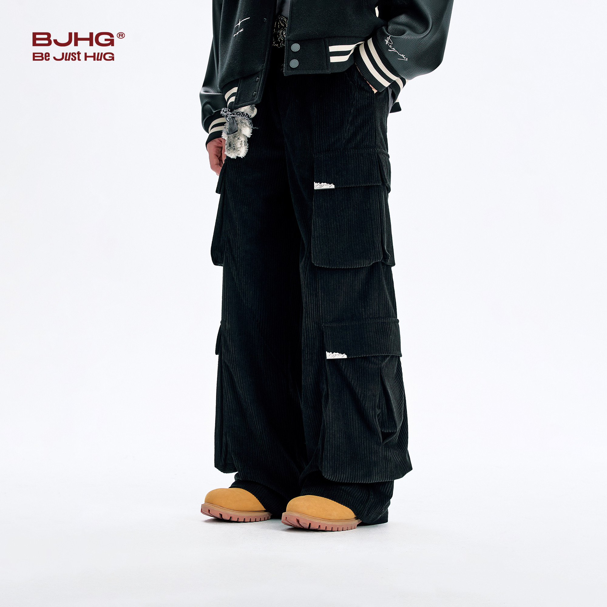 BJHG不计后果灯芯绒厚工装裤男冬季新款潮牌美式休闲裤宽松长裤女,淘宝优惠券,粉丝福利购,淘宝优惠卷