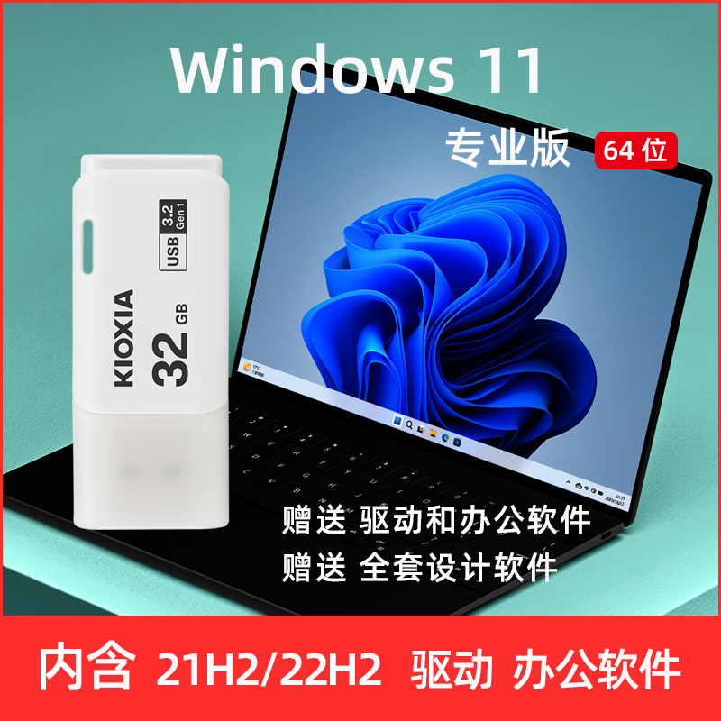 windows7/8/10/11专业旗舰企业版LTSC电脑系统安装U盘正版纯净版 - 图0