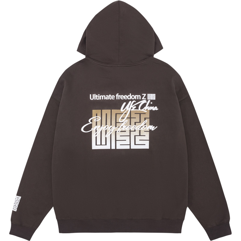 ufz「九叠篆国潮官印」渐变卫衣 ufz卫衣