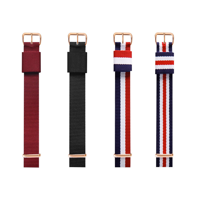 适用dw手表带男女尼龙帆布丹尼尔配件28|32|36|40黑红白粉色表带,淘宝优惠券,粉丝福利购,淘宝优惠卷