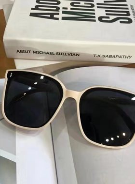 墨镜男韩版潮流金属米钉同款偏光太阳镜女士2024新款眼镜黑色框架