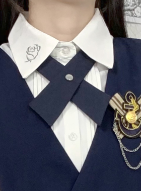 JK制服交叉领结配饰学院风