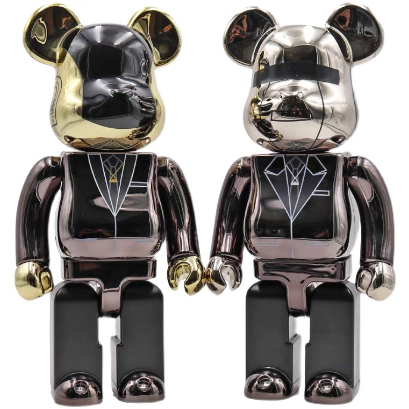 暴力熊bearbrick Daft punk蠢朋克手办摆件潮流装饰积木熊送礼物 - 图3