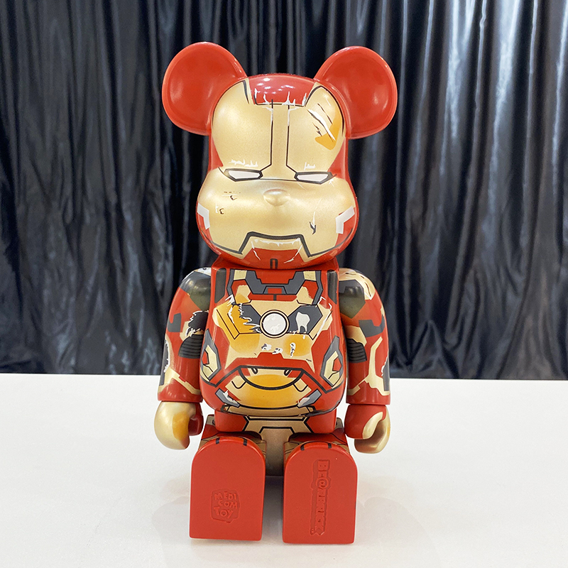 bearbrick400%暴力熊钢铁侠摆件复仇联盟手办积木熊娃娃玩偶模型-图1