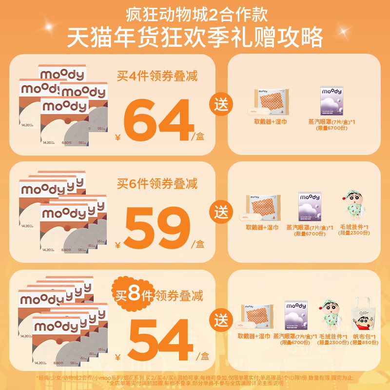 moody美瞳日抛疯狂动物城2合作尼克棕彩色隐形眼镜中小直径10片zb,淘宝优惠券,粉丝福利购,淘宝优惠卷