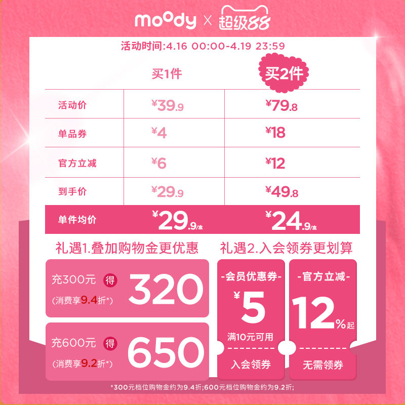 moody美瞳半年抛百搭冷泡乌龙茶隐形眼镜姜饼果子1片