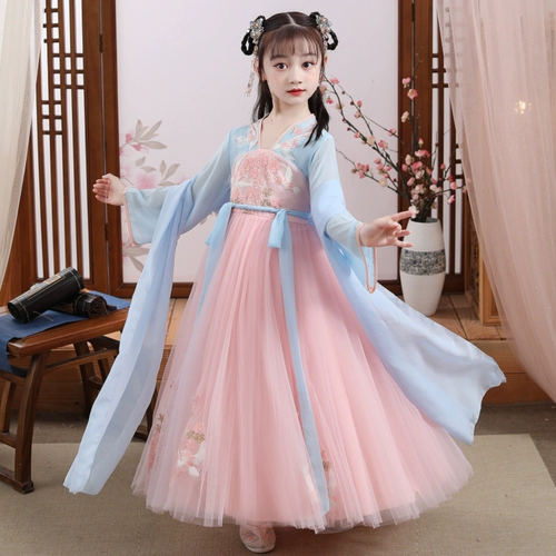 Ханьфу, осенняя детская юбка для принцессы, осеннее, китайский стиль, коллекция 2023