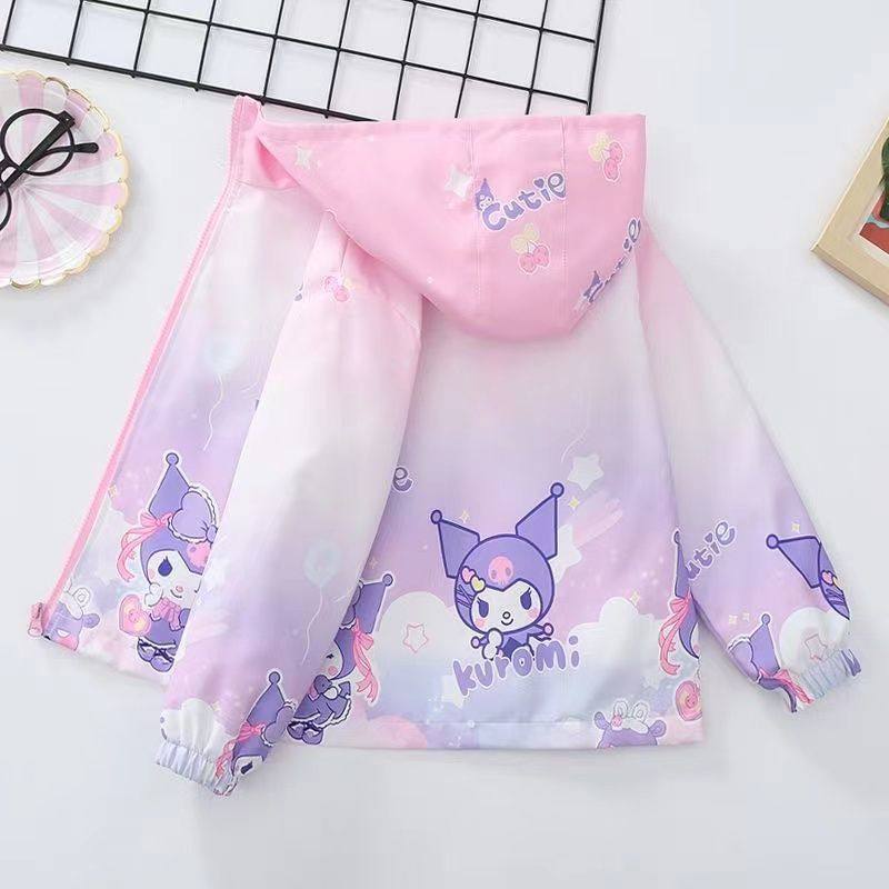 女童冲锋衣防风外套2025新款秋冬款女宝渐变色库洛米儿童夹克上衣,淘宝优惠券,粉丝福利购,淘宝优惠卷