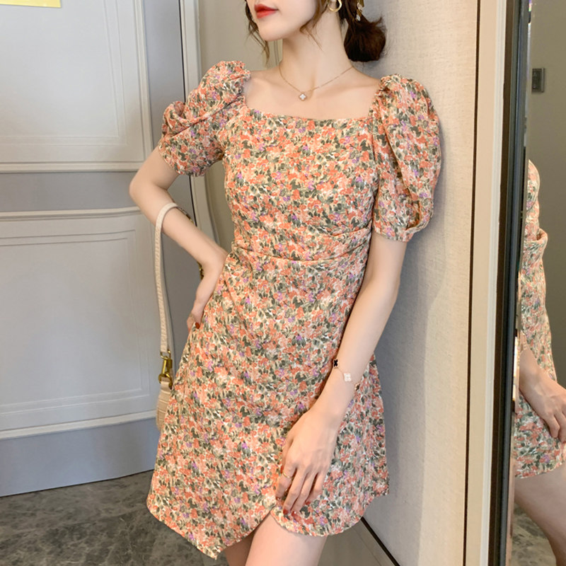 2020新款仙女都爱泡泡袖法式连衣裙 韩熹儿服饰连衣裙