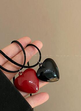 2024新款简约爱心抽拉项链