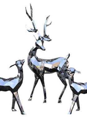 玻璃纤维雕塑定制卡通动物户外大型不锈钢雕塑公园广场铸铜人物摆