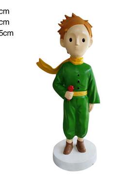 玻璃钢卡通动漫小王子人物雕塑创意彷真小狐狸公园商场景观摆件