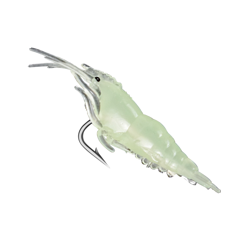 夜光仿真软饵带钩软虾软虫路亚假饵仿生鱼饵翘嘴白条鲈鱼4cm 假虾,淘宝优惠券,粉丝福利购,淘宝优惠卷