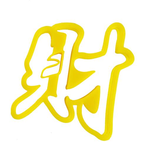 福寿喜财福字寿字印字模具生日快乐寿桃花样馒头翻糖蛋糕切字模具 - 图3