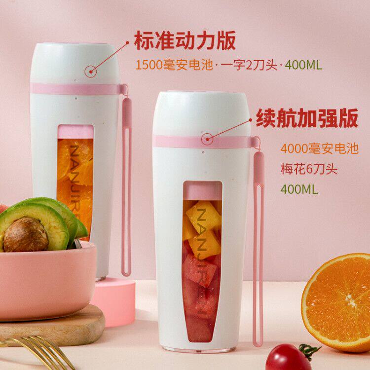 南极人家用水果小型迷你电动榨汁机 南极人厨房电器榨汁机