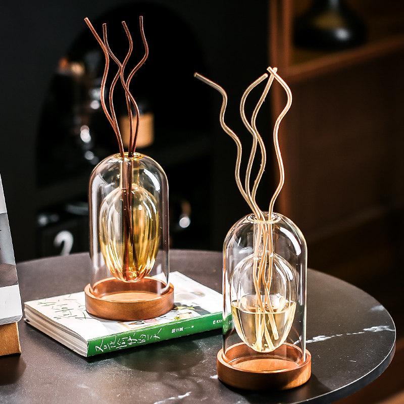 复古无火香薰瓶子高颜值家用室内藤条香氛精油扩香器空瓶玻璃摆件,淘宝优惠券,粉丝福利购,淘宝优惠卷