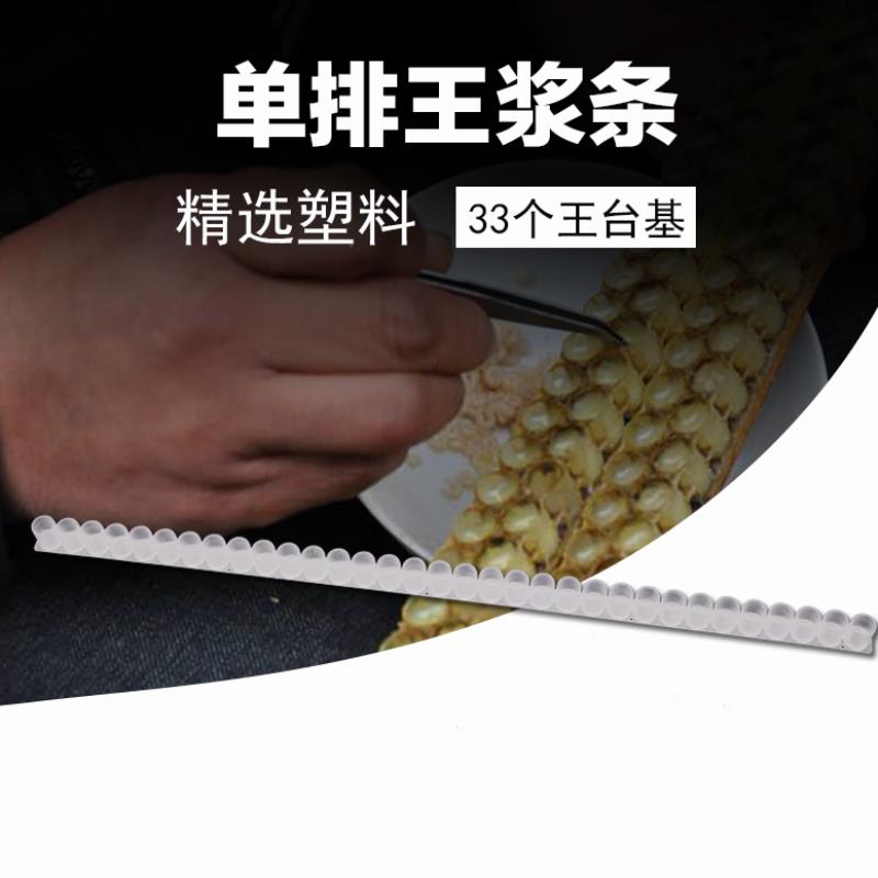 王浆条 单排33孔台基 高产王台条育王条取浆条育王框蜜蜂王浆工具