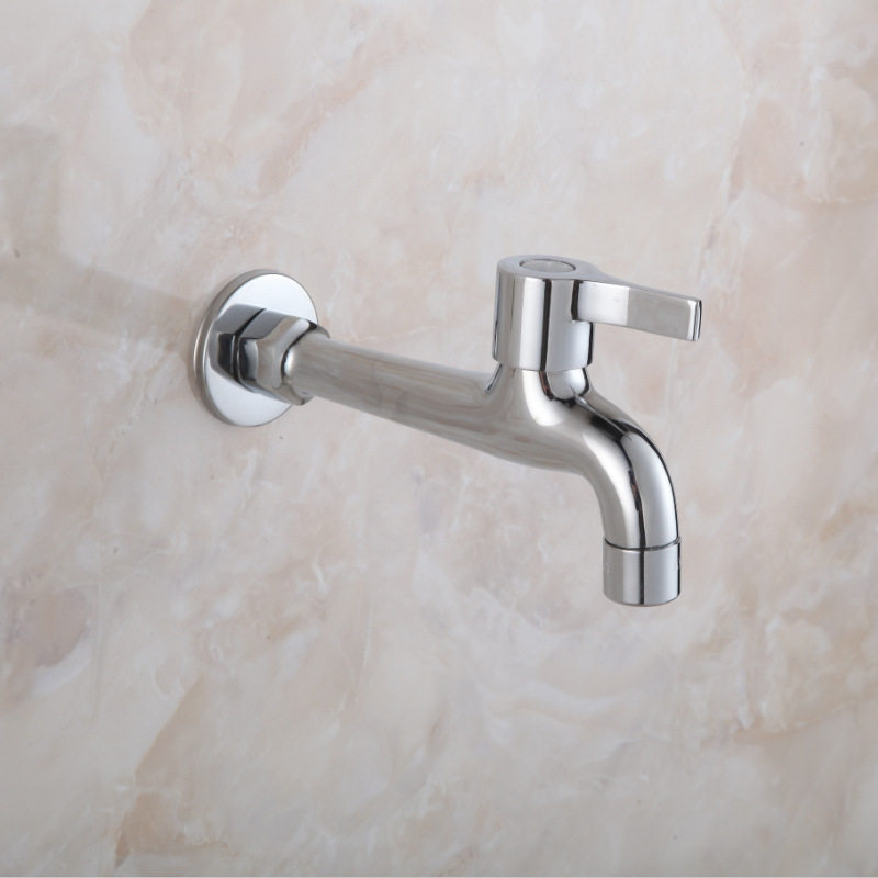 铜加长快开水龙头 18厘米洗衣机水龙头 冷热水龙头家用4分