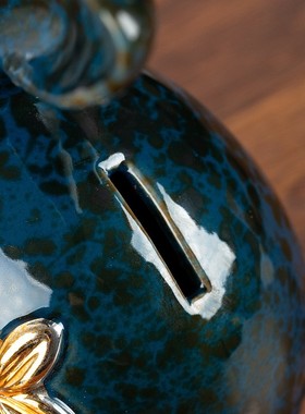 陶瓷存钱罐 儿童理财零钱罐创意小动物书桌装饰硬币储蓄罐摆定制