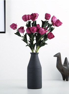 创意陶瓷花瓶摆件美式复古客厅餐桌简约插花器家居装饰工艺品定制