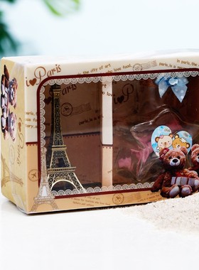 小塔闪光许愿瓶组合套装 木塞漂流瓶 创意桌面摆件心愿瓶生日定制