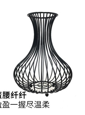 直销红酒瓶木塞收纳筐铁艺花瓶造型摆件客厅酒吧工艺摆件定制