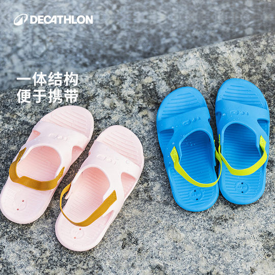 Decathlon swimming pool children and teenagers lightweight slippers