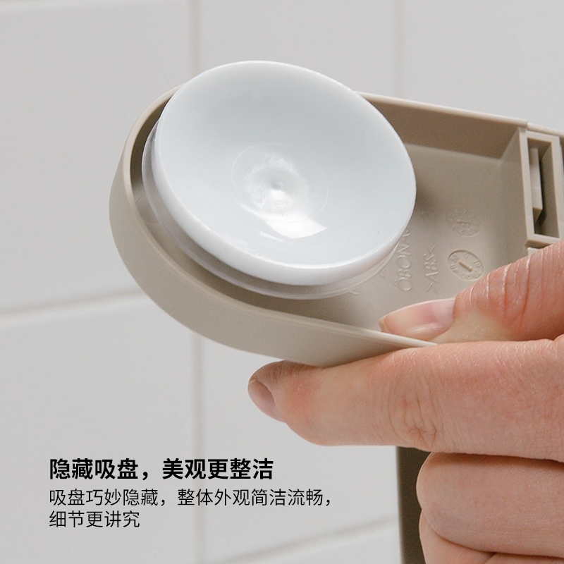 IKEA宜家OBONAS俄伯内带吸盘盛具墙搁板免打孔挂钩架 - 图2