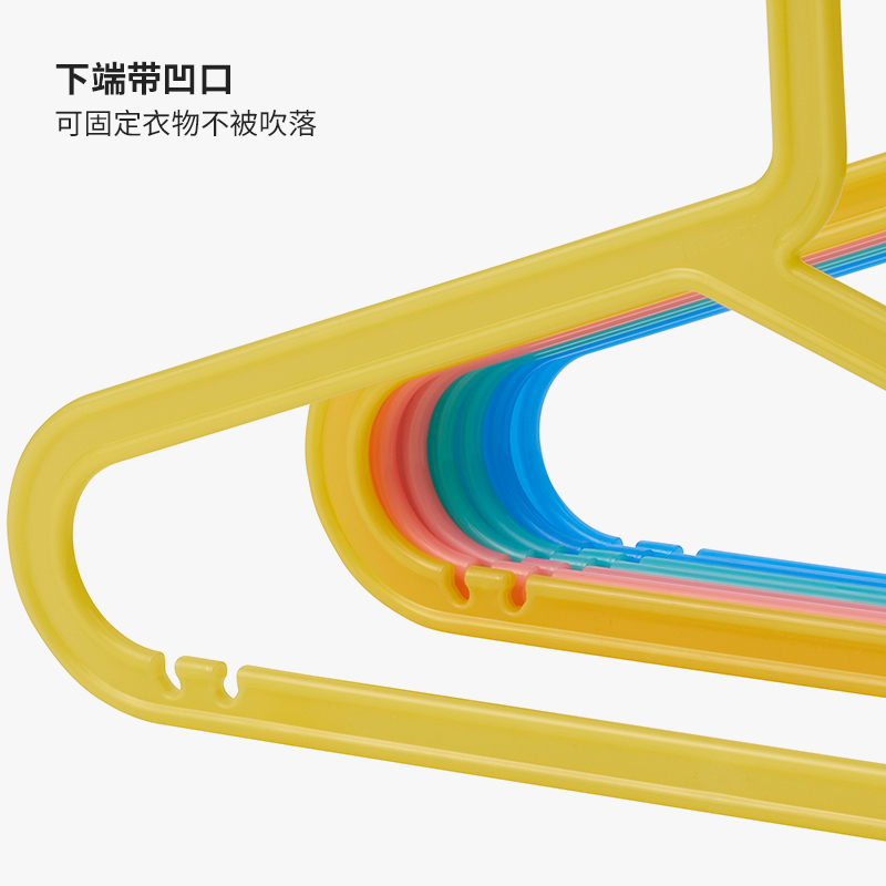 IKEA宜家BAGIS巴吉思塑料收纳儿童衣架家用多功能防滑晾衣架架子-图1