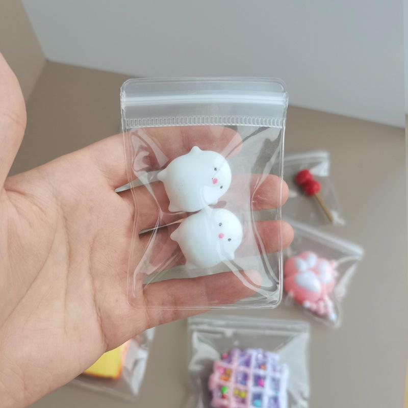 Eva pinch bag decompression toy transparent pvc pinch storage bag hand-made jewelry food toy self-explosion model