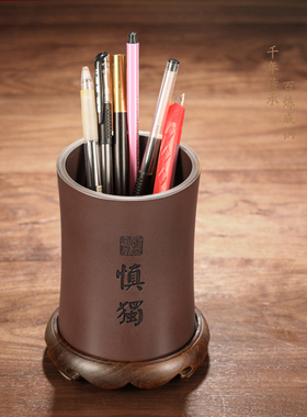 铜笔筒摆件教师节送领导案台
