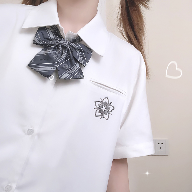 【朴樱原创】小简私立jk衬衫短袖上衣日系学院风正版制服白衬衣女