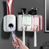 Зубная щетка, настенный ополаскиватель для рта, комплект, популярно в интернете, легкий роскошный стиль