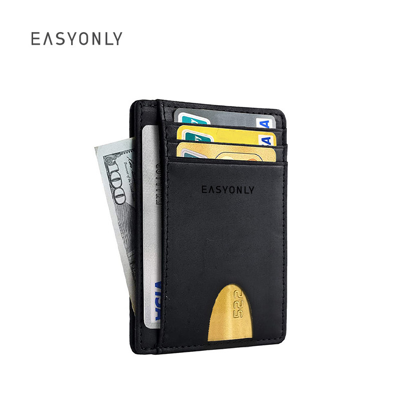 机动车皮套卡包男士超薄一体小钱包 easyonly卡包