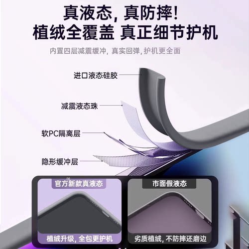 适用于iQOONeo9手机壳新款液态硅胶iQOONeo9Pro全包镜头个性vivo个性简约Neo9spro软壳网红小众男女保护套 - 图1