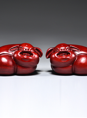 木花梨祝福吉祥物补角实木质木头