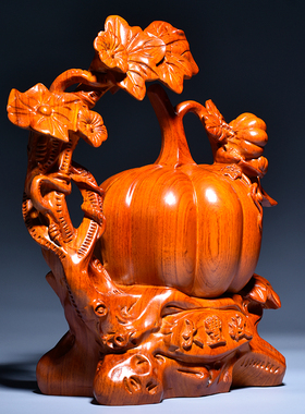 雕刻家居客厅寓意大丰收工艺品