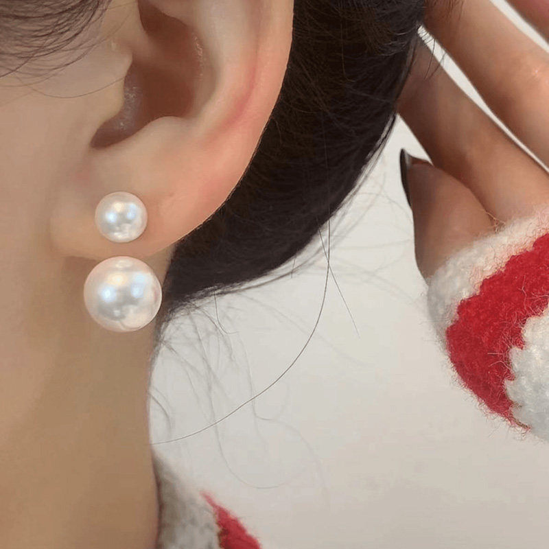 一款两戴美拉德耳钉女2025新款爆款轻奢耳坠设计感小众耳环耳饰 - 图1