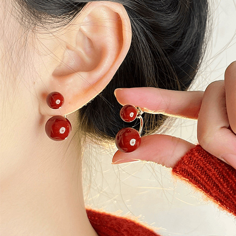 一款两戴美拉德耳钉女2025新款爆款轻奢耳坠设计感小众耳环耳饰 - 图2